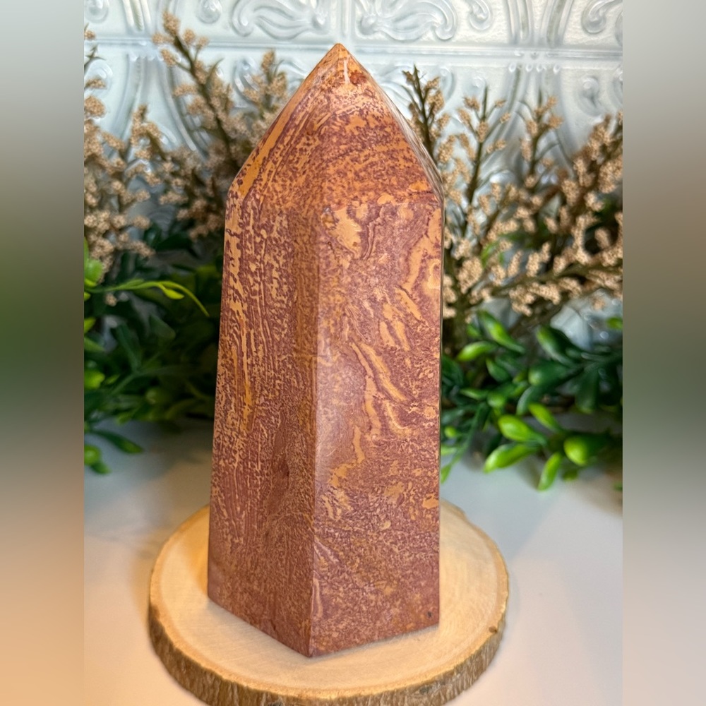 XL Pink Sea Jasper Tower